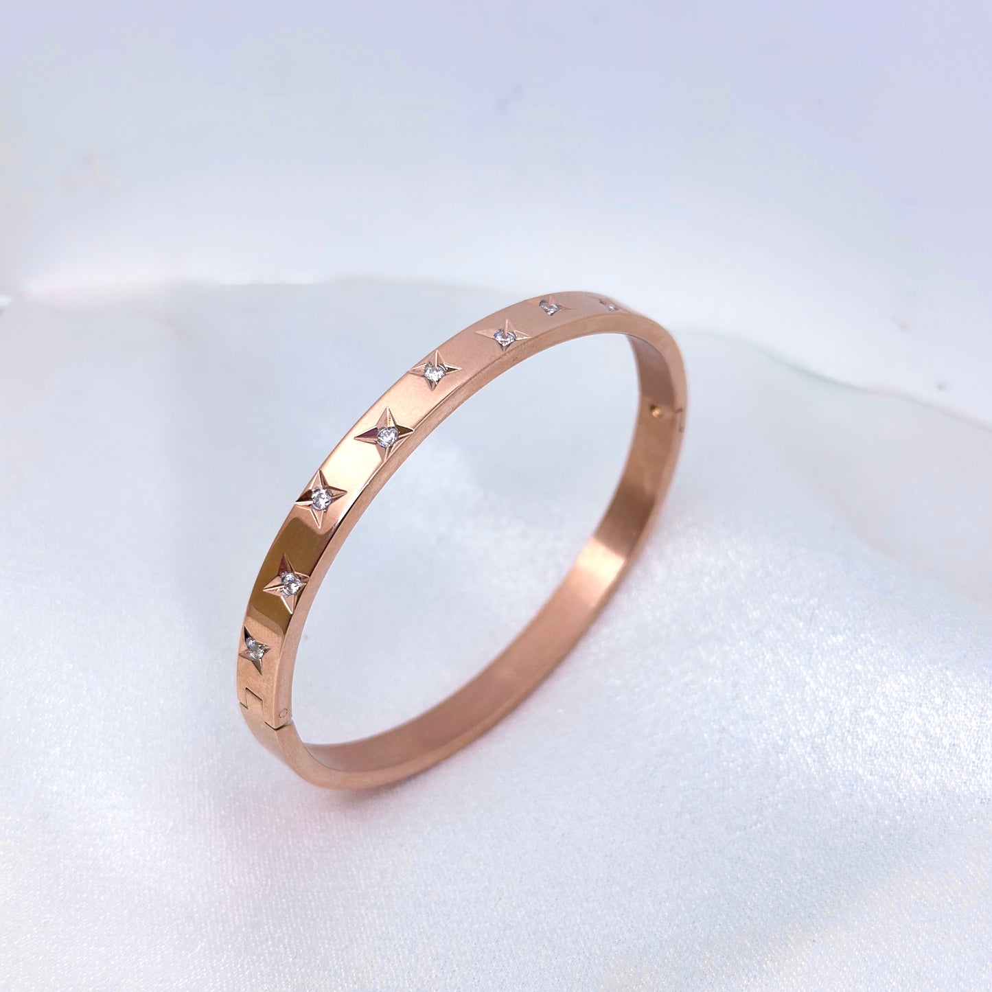 (Rose Gold) Star CZ Bracelet