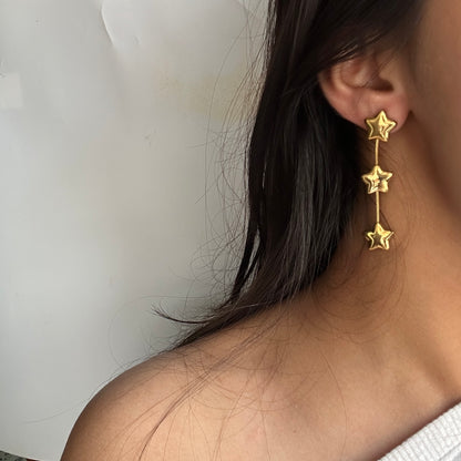 Tri Star Earrings