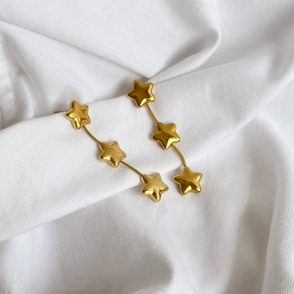 Tri Star Earrings