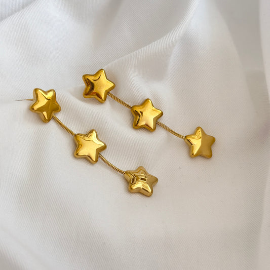 Tri Star Earrings