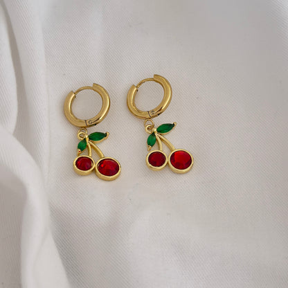 Cherry Bloom Hoops
