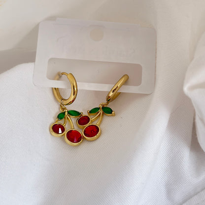 Cherry Bloom Hoops