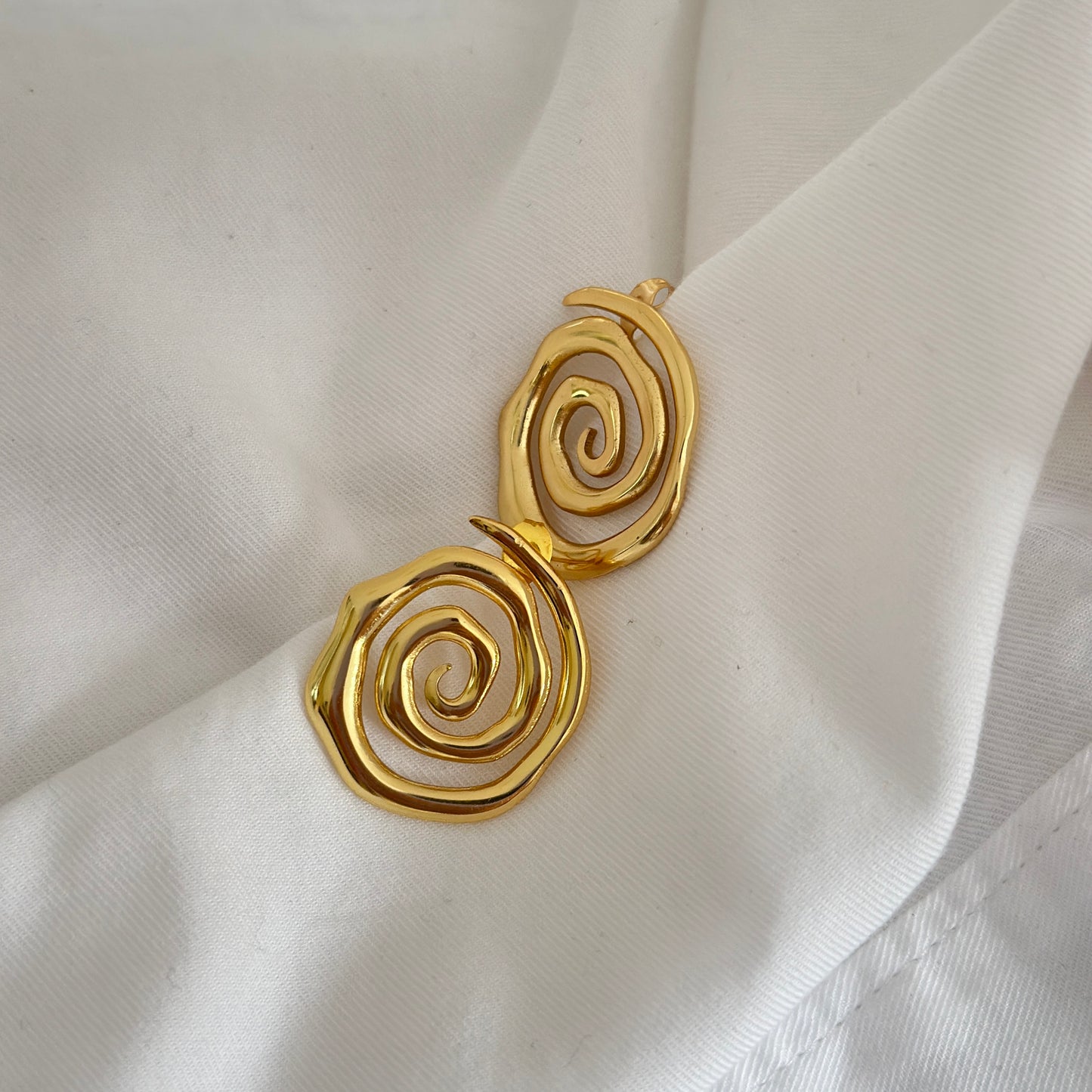 Abstract Spiral Earrings