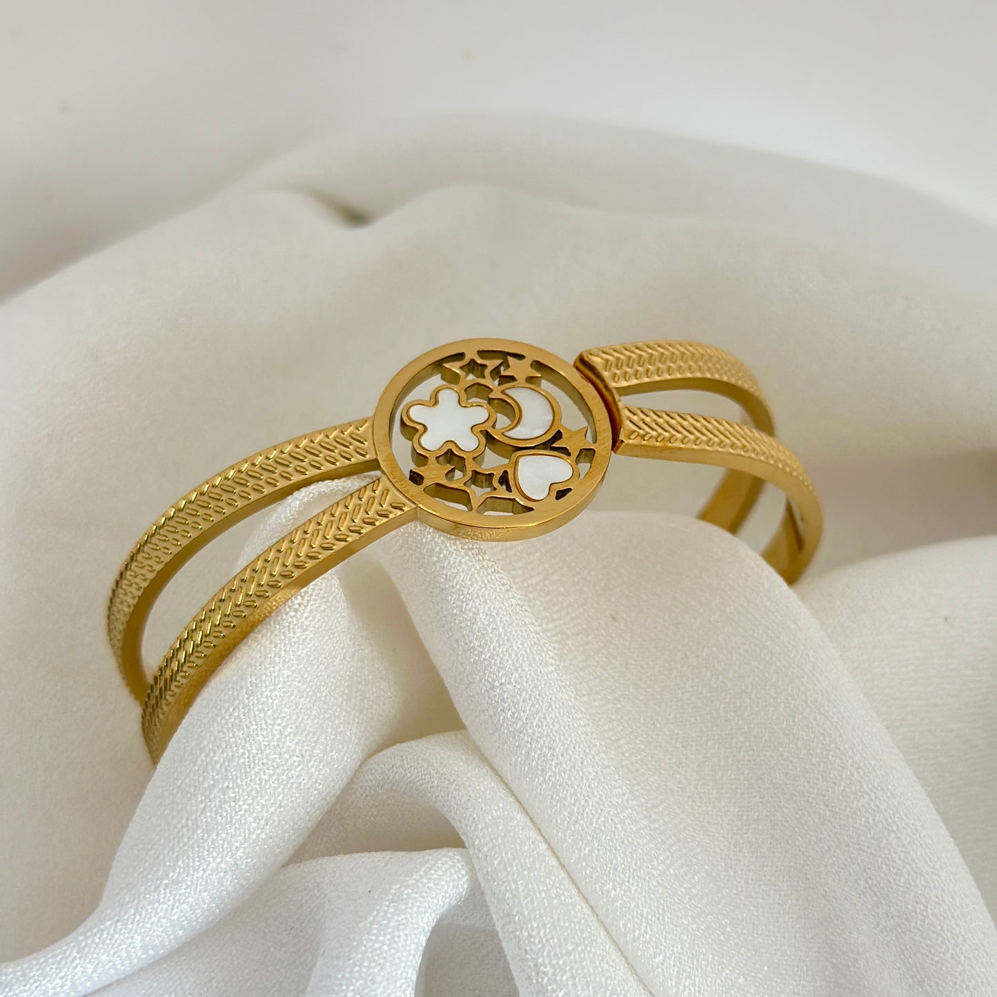 Layered Floral Bracelet