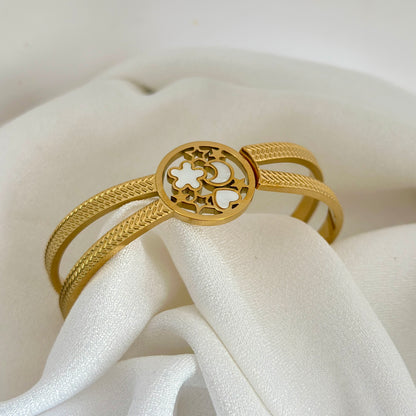 Layered Floral Bracelet