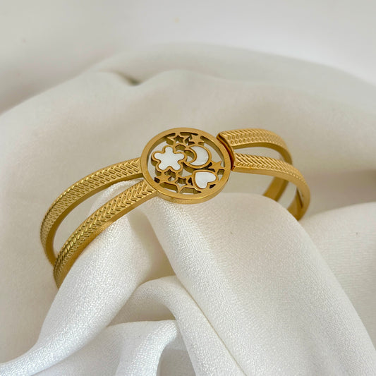 Layered Floral Bracelet