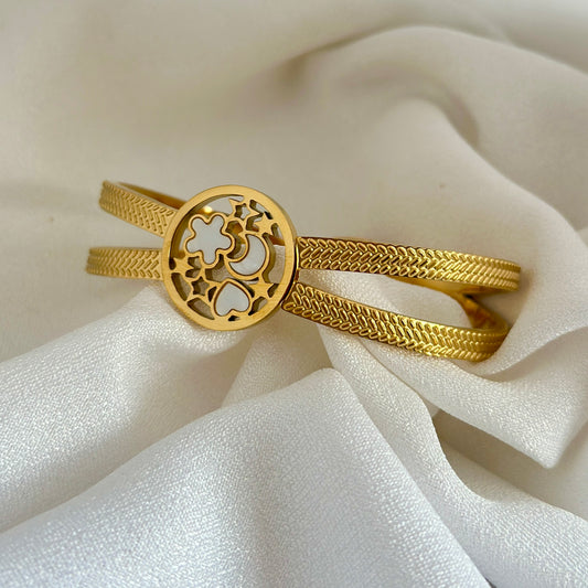 Layered Floral Bracelet