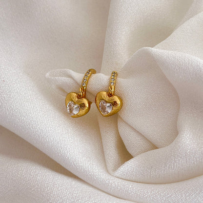 Dilruba Heart Hoops