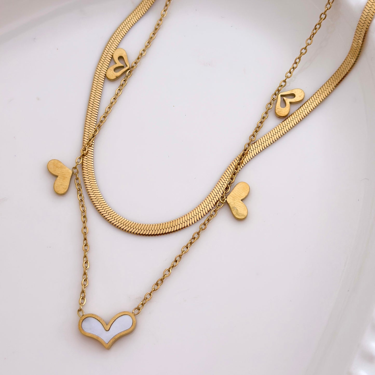 Sweetheart Layered Necklace