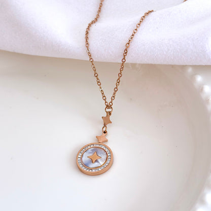 Rose Gold Star Necklace