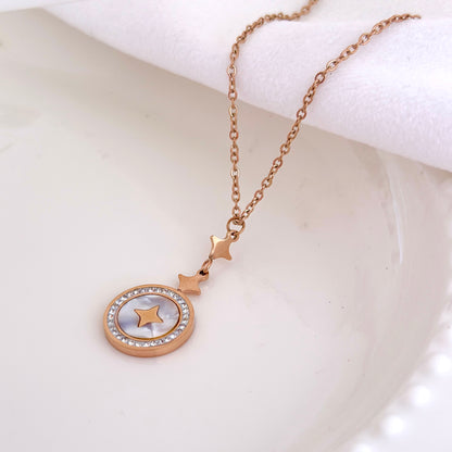 Rose Gold Star Necklace