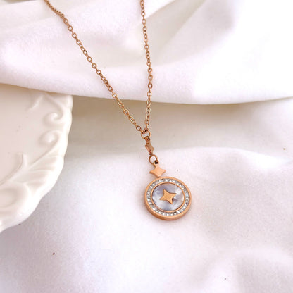 Rose Gold Star Necklace