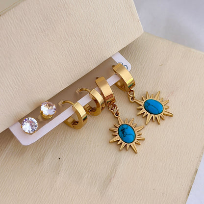 Drop Earrings Set (3 Pairs)