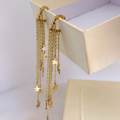Star Tassel Drop Earrings