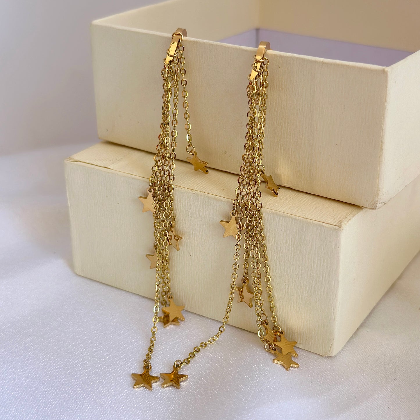 Star Tassel Drop Earrings