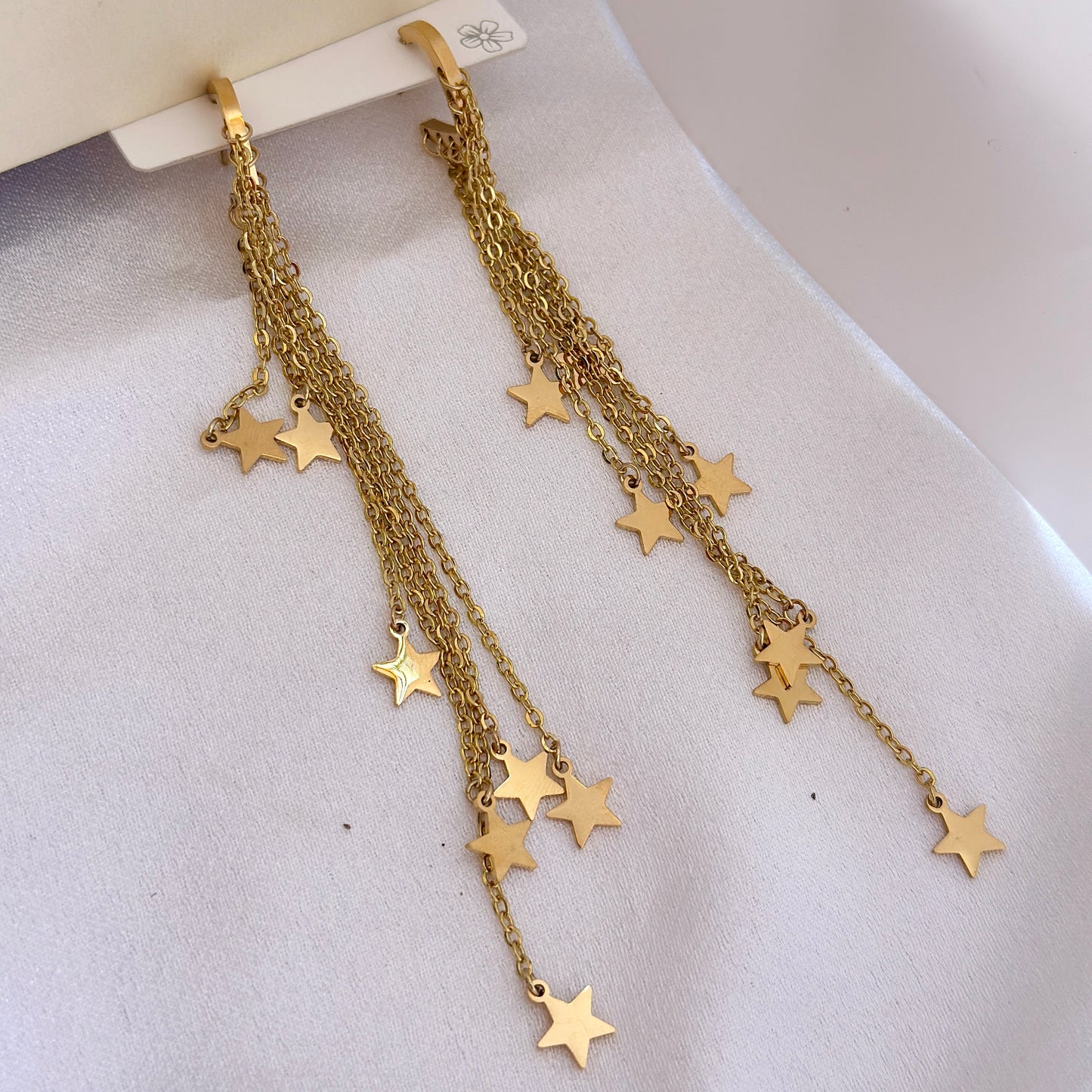 Star Tassel Drop Earrings