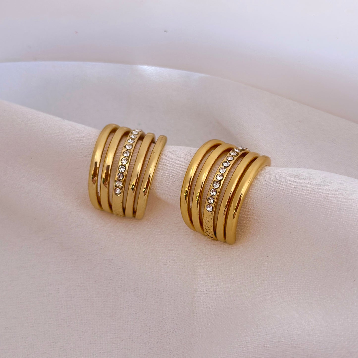 Layered Gold Hoops