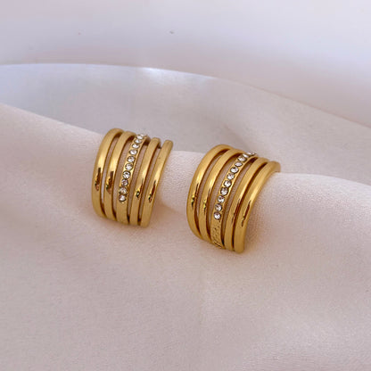 Layered Gold Hoops