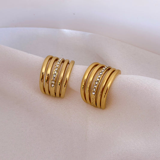 Layered Gold Hoops