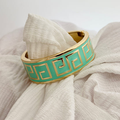 Turquoise Enamel Bangle