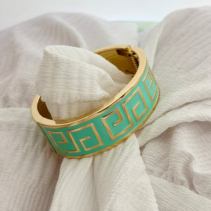 Turquoise Enamel Bangle
