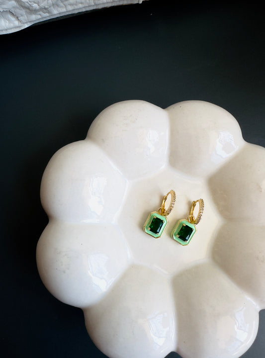 Emerald Gleam Hoops