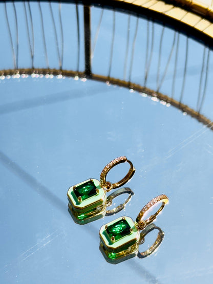 Emerald Gleam Hoops