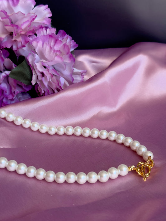 Blush Pearl Bloom Necklace