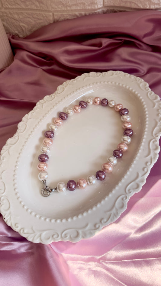Pastel Pearl Necklace