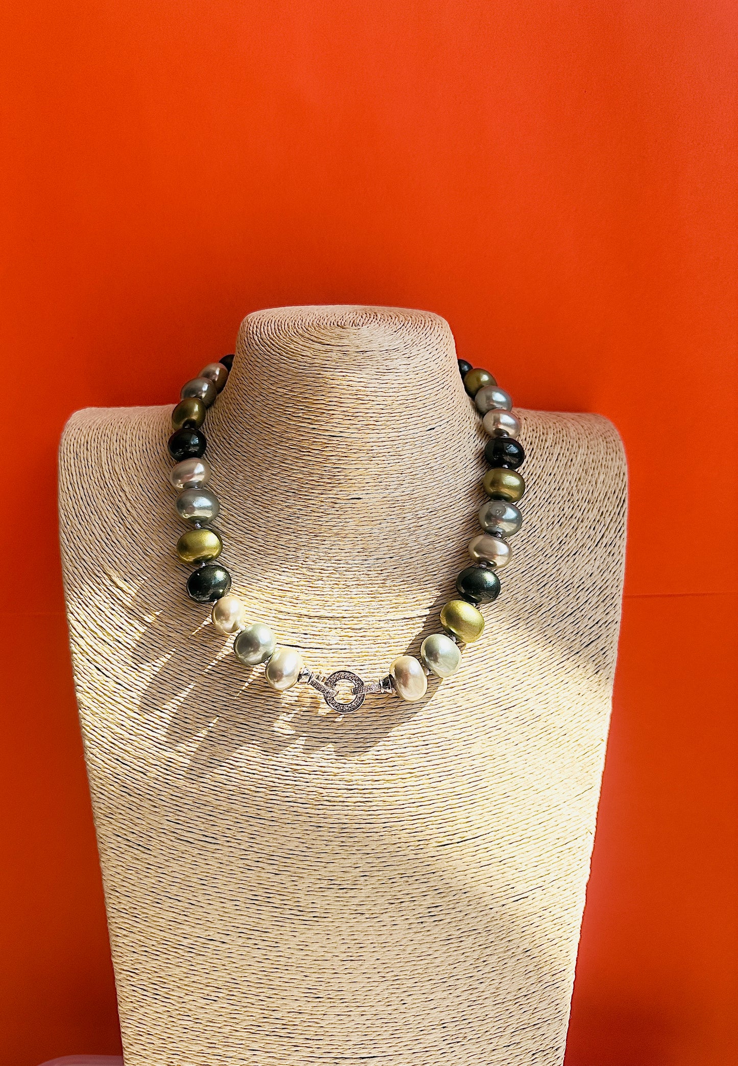 Sage Pearl Necklace
