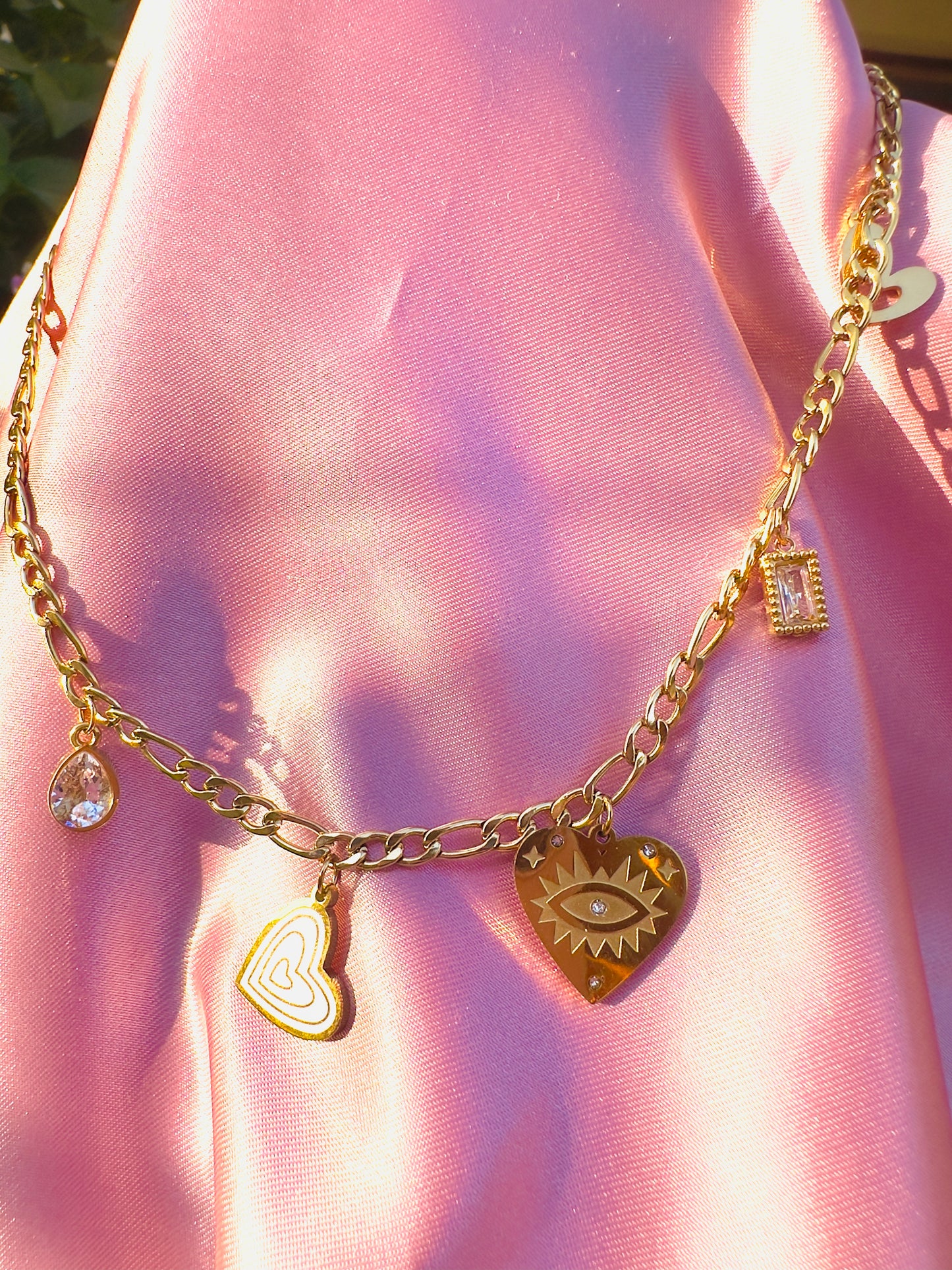 Golden Vision Charm Necklace