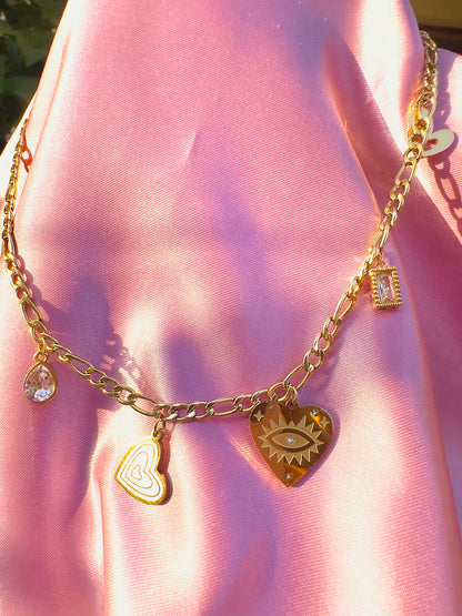 Golden Vision Charm Necklace