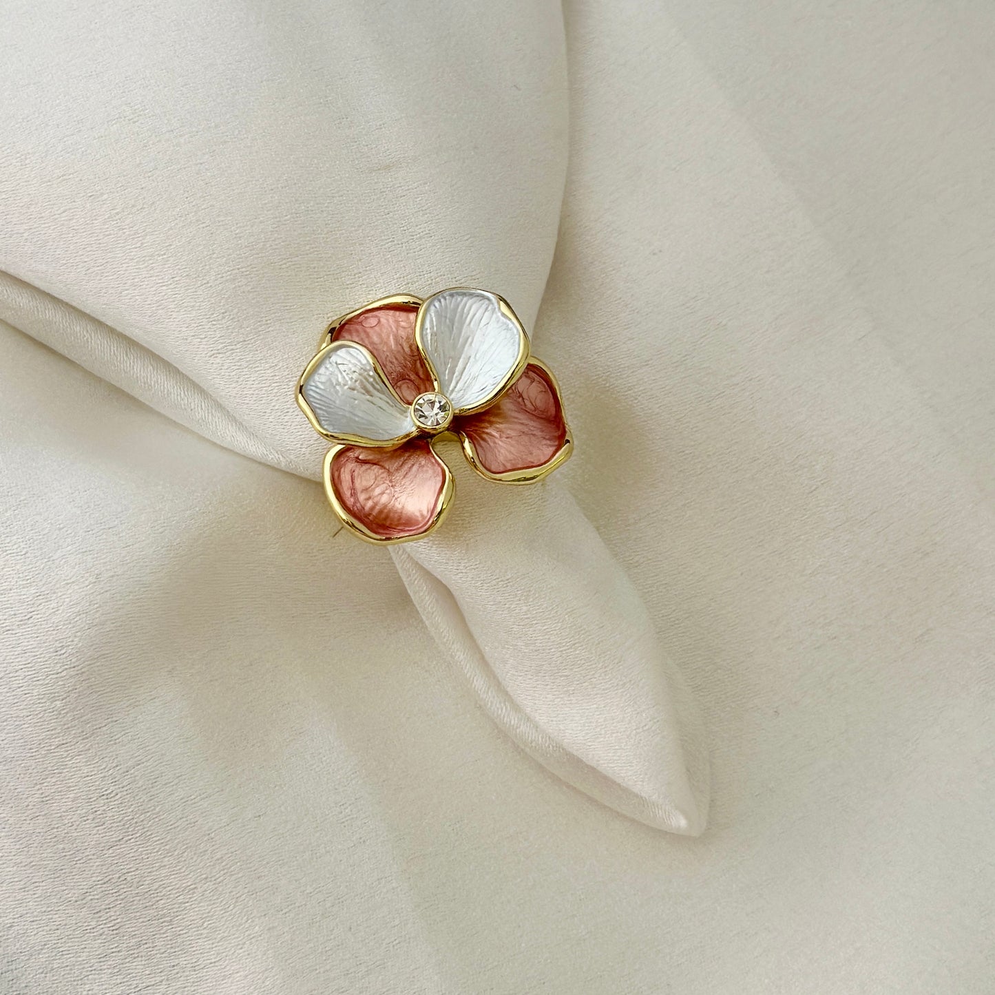 Blossom Enamel Floral Ring