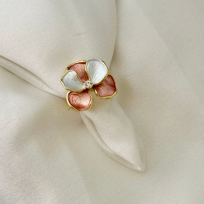 Blossom Enamel Floral Ring