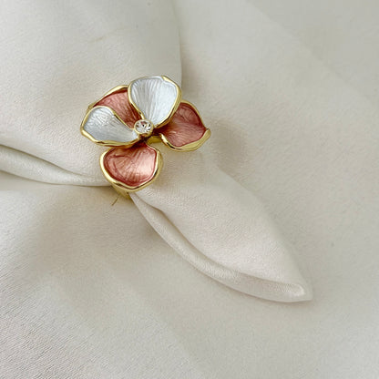 Blossom Enamel Floral Ring