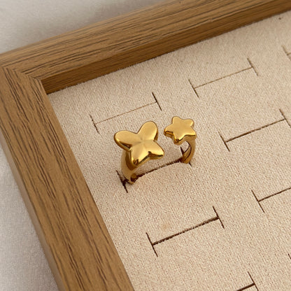 Dual Star Gold Ring
