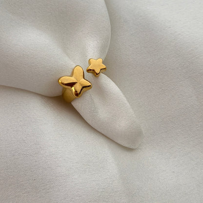 Dual Star Gold Ring