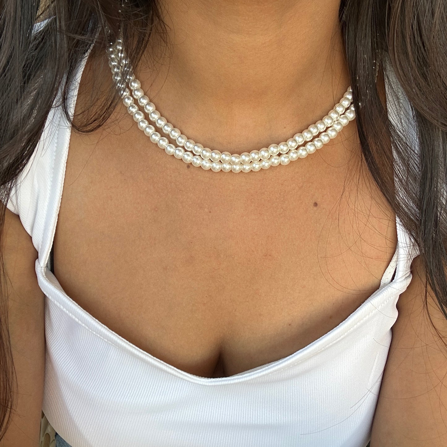Double-Strand Pearl Choker