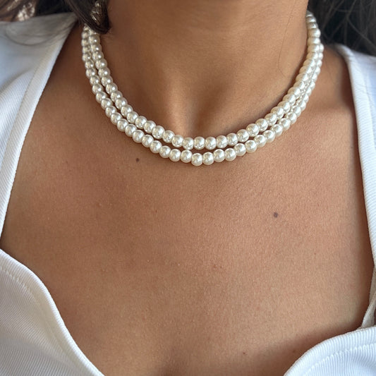 Double-Strand Pearl Choker