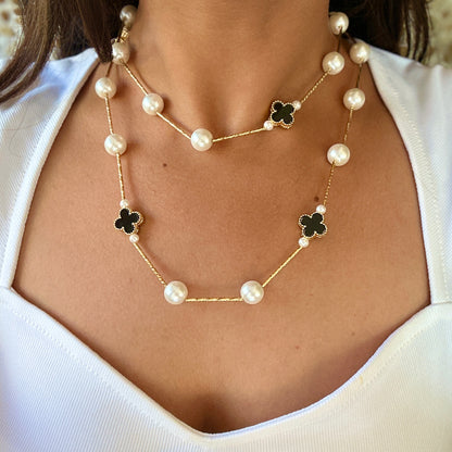 Twin Layer Clover Necklace