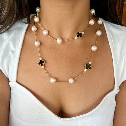 Twin Layer Clover Necklace