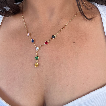 Rainbow Heart Necklace