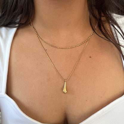 Teardrop Pendant Necklace