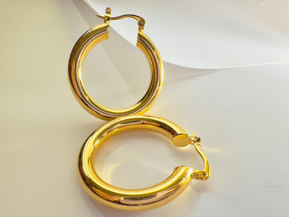 Golden Aura Hoops