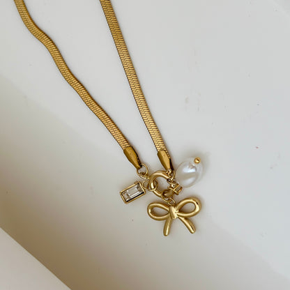 Bow Charm Necklace