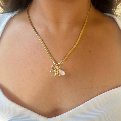 Bow Charm Necklace