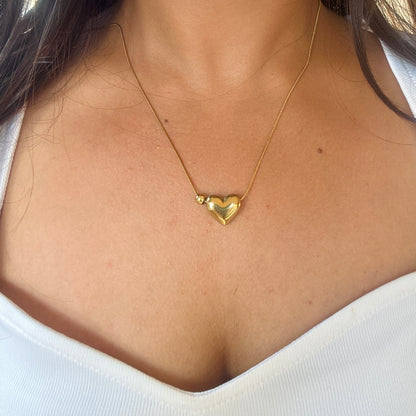 Golden Heart Necklace