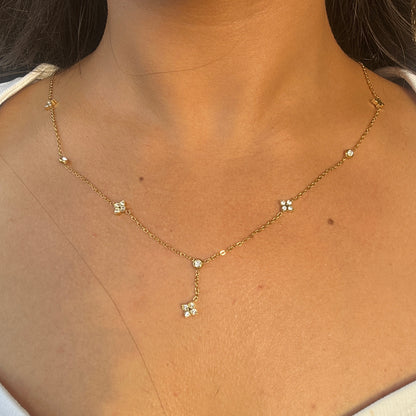 Floral Drop Necklace