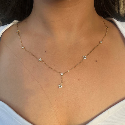Floral Drop Necklace