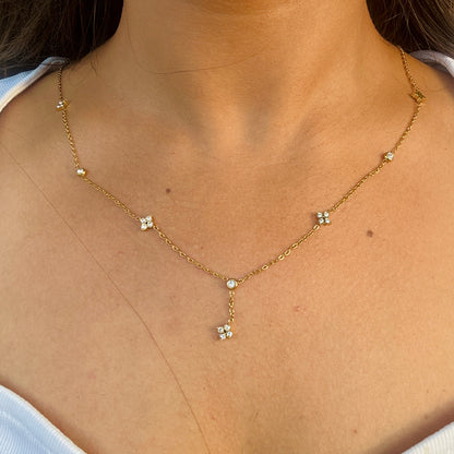 Floral Drop Necklace
